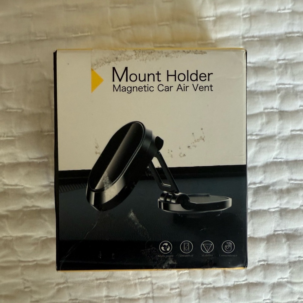 Black Magnetic Car Air Vent Mount Holder